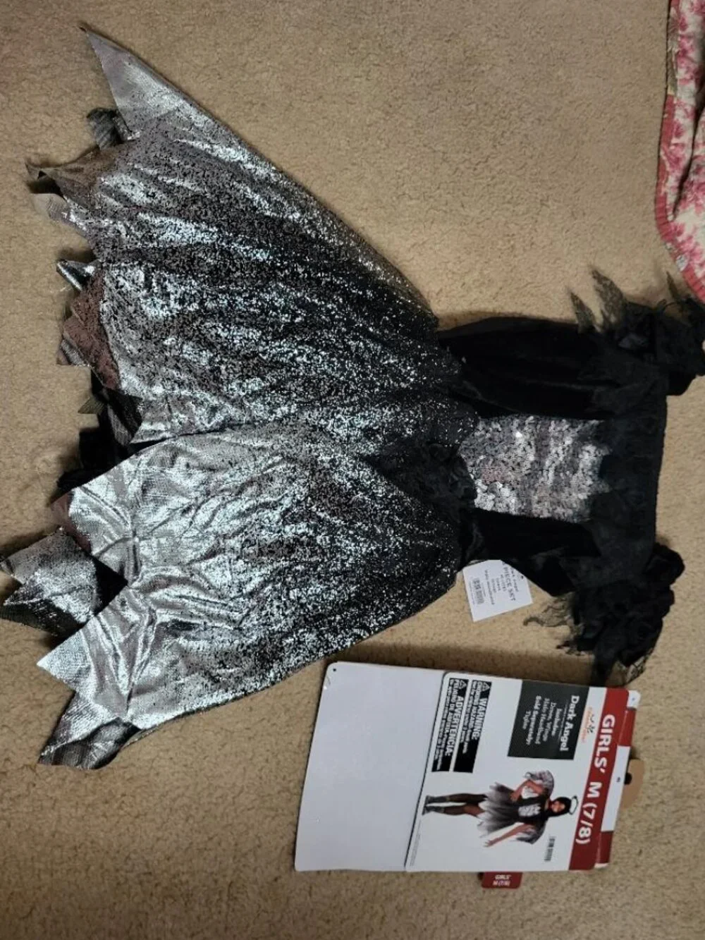 Costume, Black and Silver Dress, Girls size 7/8